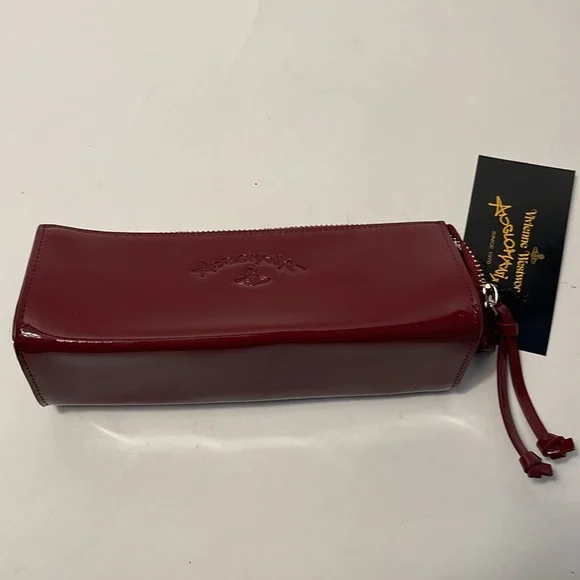 Vivienne Westwood PENCIL CASE KELLY NWT BURGUNDY